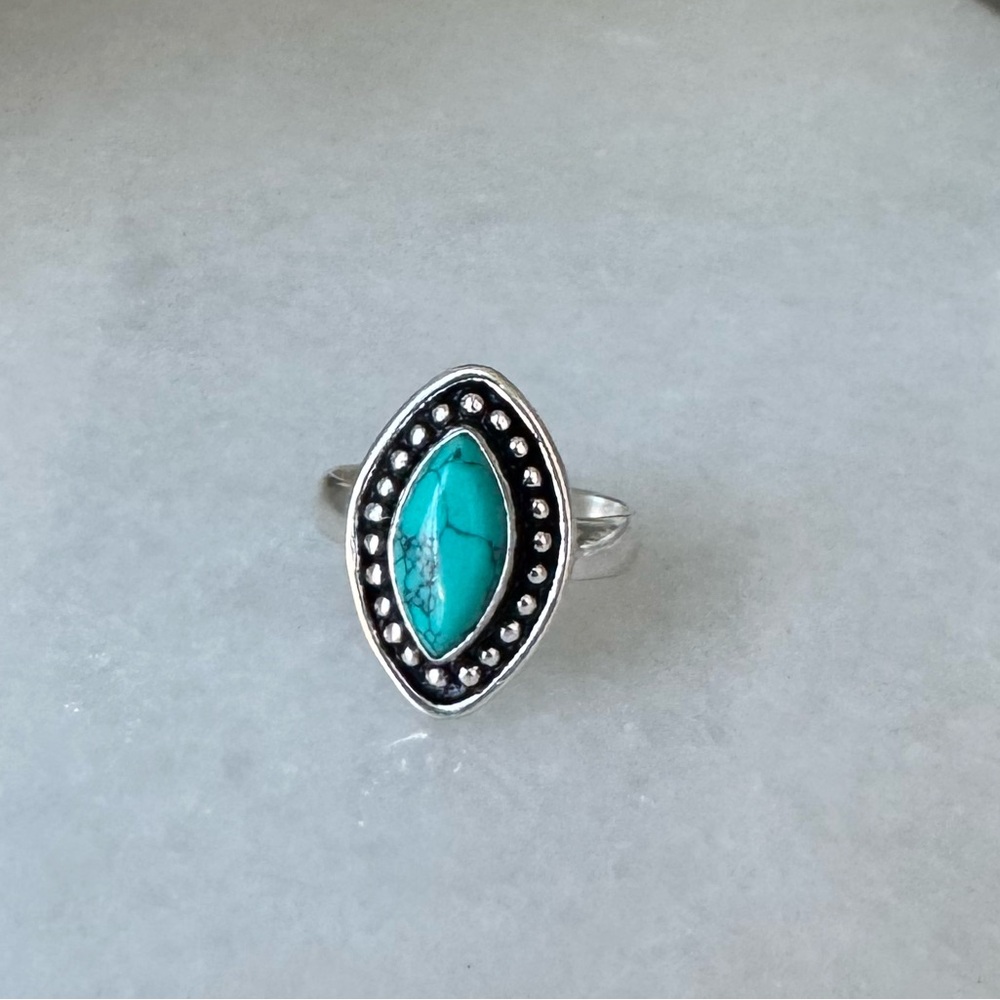 NWOT Sundance Canyon Oasis Ring, Turquoise, Sterling Silver